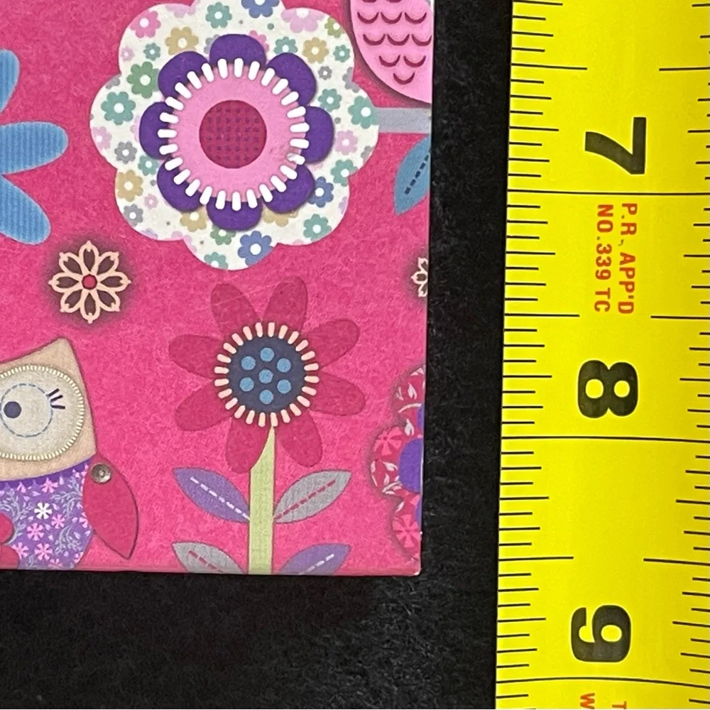 Blank Spiral  Bound Journal Book with Owl Design